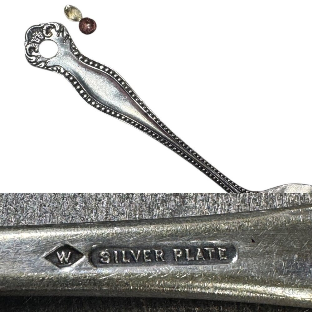 Silver-Plated Spoon Ring With Intricate Boho Metalwork & 6MM Citrine Size 8 - Picture 12 of 16